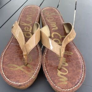 Women’s, Sam Edelman espadrille flip flops, nude 10m